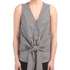 Derek Lam Sleeveless Gingham Top
